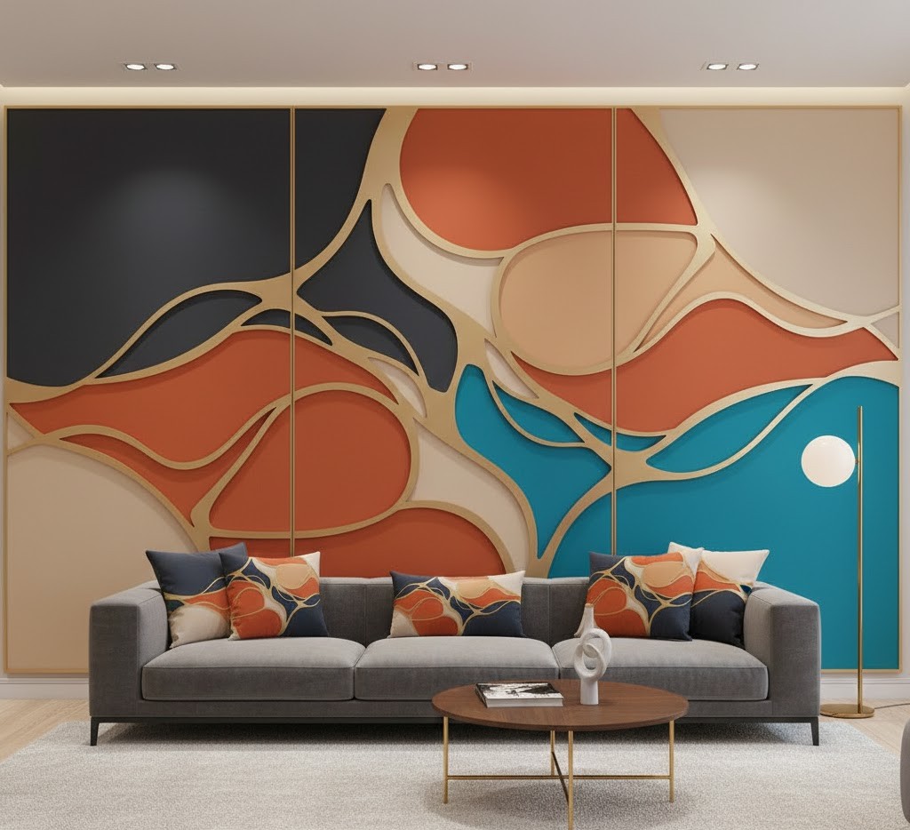 Kleurrijke abstracte panelen